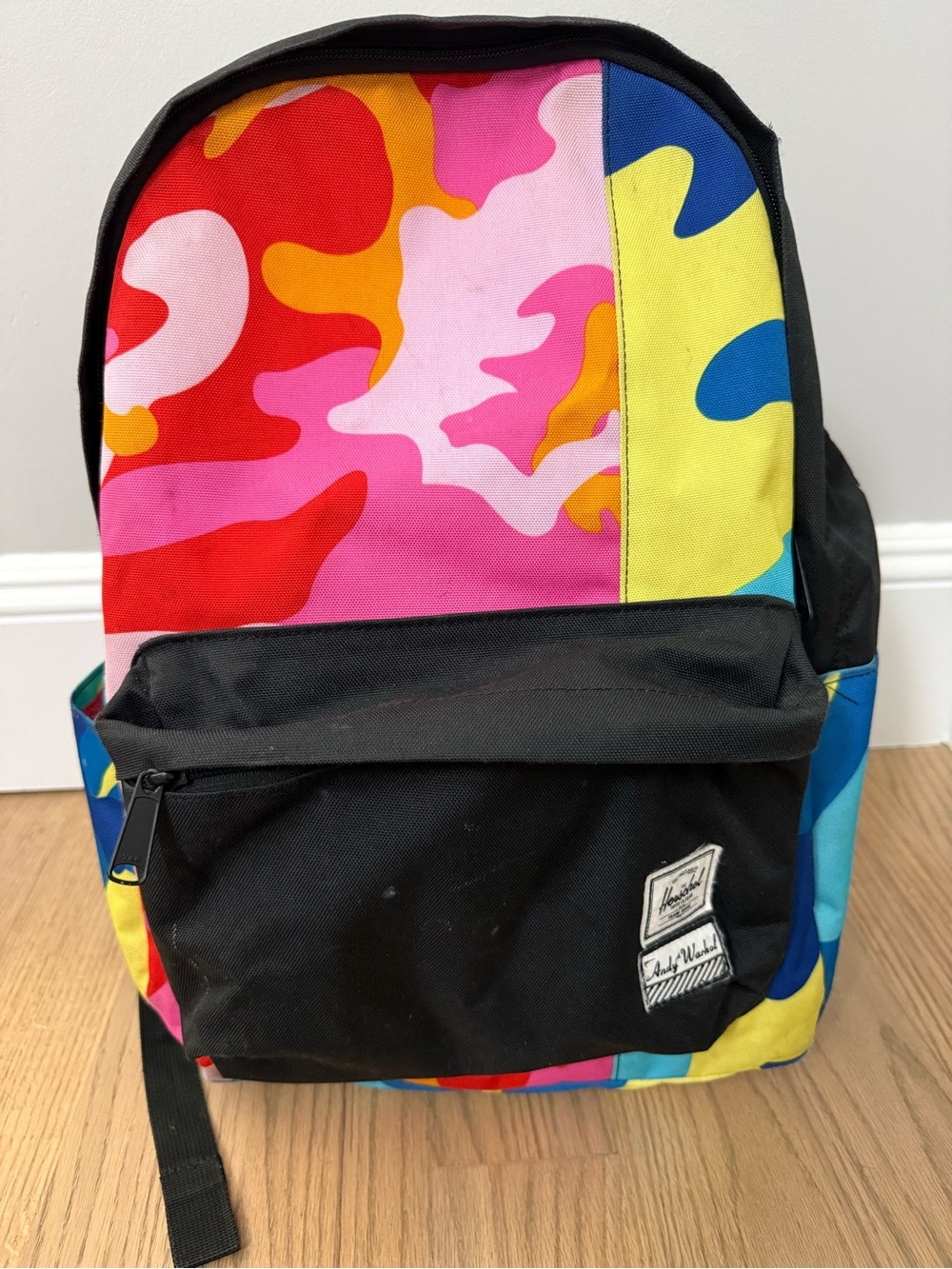 Herschel Supply Co. X Andy Warhol Backpack with Colorful Camo Panels